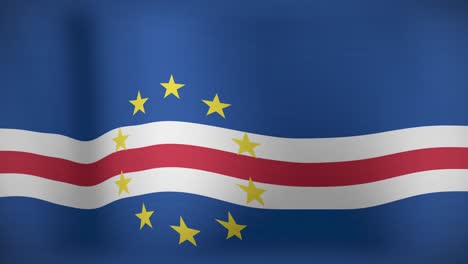 Animation-of-moving-flag-of-cape-verde-waving