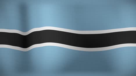 Animación-De-La-Bandera-De-Botswana-En-Movimiento-Ondeando.