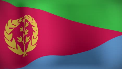 Animation-of-moving-flag-of-eritrea-waving