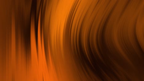 Animation-of-glowing-orange-light-wave-moving-on-black-background