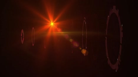 Animation-Leuchtender-Lichtpunkte-über-Dem-Scannen-Von-Zielfernrohren