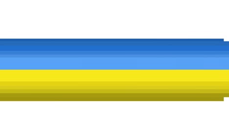 Animación-De-Una-Paloma-Sobre-Rayas-Azules-Y-Amarillas-De-La-Bandera-De-Ucrania-En-Movimiento.