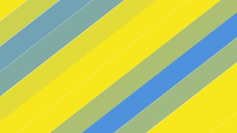 Animation-Bewegter-Blauer-Und-Gelber-Ukrainischer-Flaggenstreifen