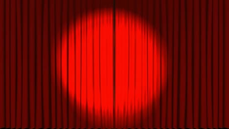 Animation-Von-Lichtflecken-über-Rotem-Vorhang