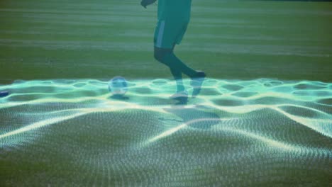 Animation-of-waves-with-binary-coding-over-diverse-football-players-on-stadium