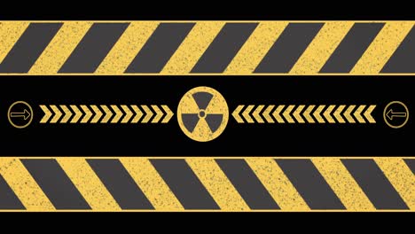 Animation-of-nuclear-symbol-on-black-background