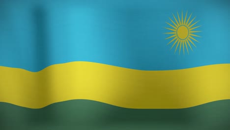 Animación-De-La-Bandera-Ondeante-De-Ruanda.