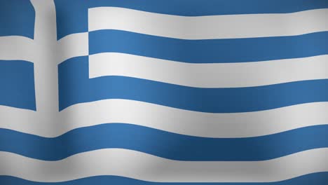 Animation-Der-Wehenden-Flagge-Griechenlands