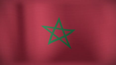 Animation-Der-Wehenden-Flagge-Marokkos