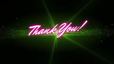 Animation-of-thank-you-text-and-spots-on-black-background
