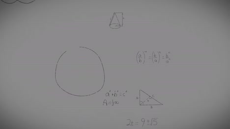 Animación-De-Fórmulas-Matemáticas-Sobre-Fondo-Marrón