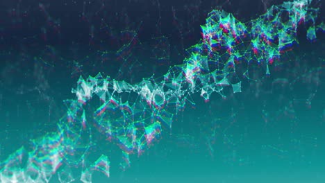 Animation-Von-DNA-Auf-Grünem-Hintergrund-Mit-Verbindungen