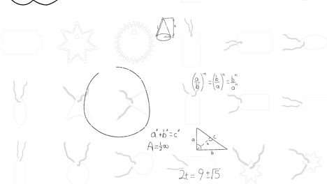 Animación-De-Gráficos-Matemáticos-Y-Datos-Sobre-Fondo-Blanco.