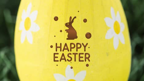 Animation-of-easter-egg-and-happy-easter-text