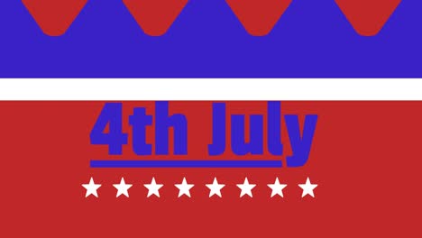 Animation-of-4th-july-text-over-colours-of-american-flag