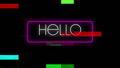 Animation-of-hello-text-over-interference