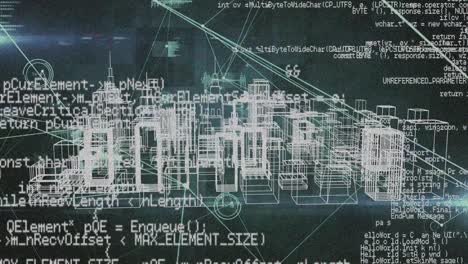 Animation-Der-Datenverarbeitung-über-Digitalem-Stadtbild