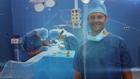 Animación-Del-Procesamiento-De-Datos-Sobre-Diversos-Cirujanos-Durante-La-Cirugía