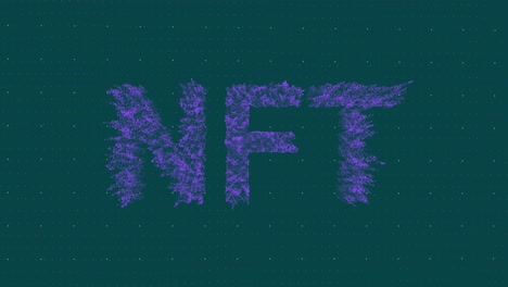 Animation-of-nft-text-over-shapes