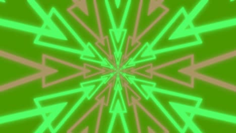 Animation-of-moving-shapes-on-green-background