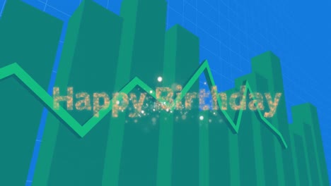 Animation-of-data-processing-over-happy-birthday-text