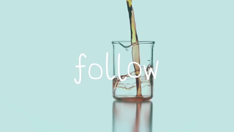 Animation-of-follow-text-over-beaker-with-liquid