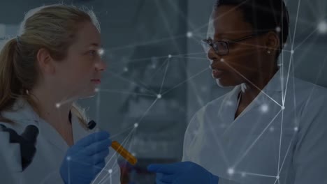 Animation-of-network-of-connections-over-diverse-female-scientists-in-lab