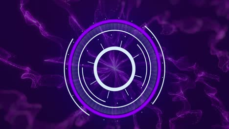 Animation-of-scan-scoping-over-purple-background