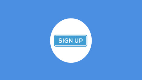 Animation-of-sign-up-text-over-blue-background
