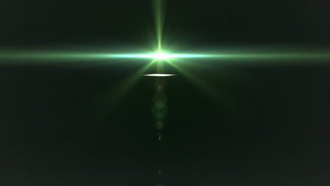 Digitale-Animation-Eines-Grünen-Lichtflecks,-Der-Sich-Gegen-Den-Kopierraum-Auf-Blauem-Hintergrund-Bewegt