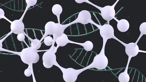 Animation-of-dna-strand-over-molecules