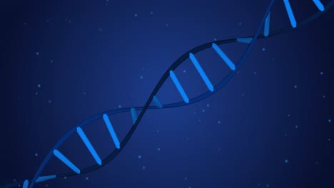 Animation-Des-DNA-Strangs-Auf-Blauem-Hintergrund