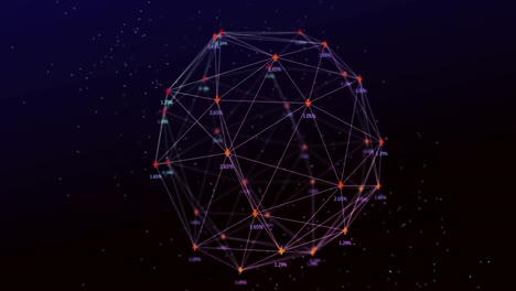 Animation-of-network-of-connections-over-dark-background