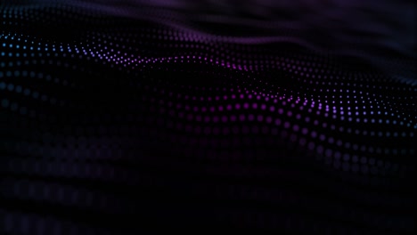 Animation-of-moving-spots-on-black-background