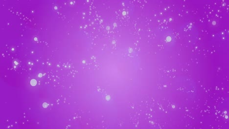 Animation-of-wow-and-dots-moving-on-pink-background