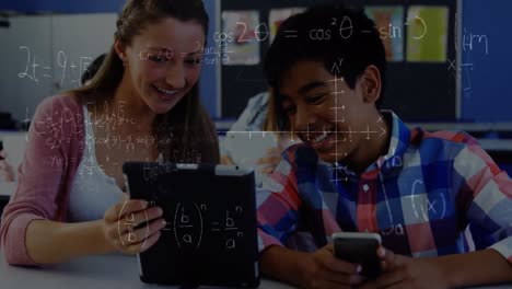 Animation-of-mathematical-equations-over-diverse-students-in-classroom