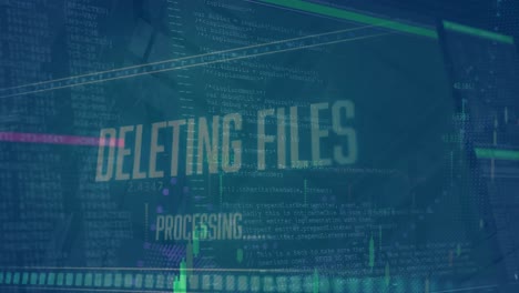 Animation-of-data-processing-over-dark-background