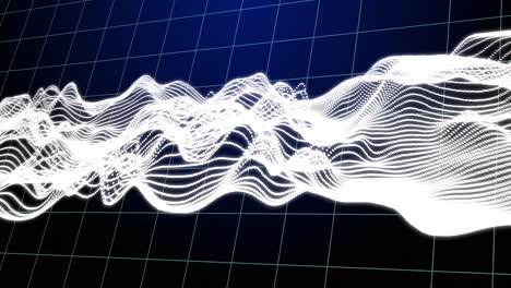 Animation-of-waves-moving-over-navy-background