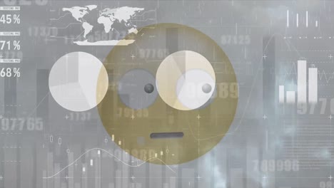 Animation-of-data-processing-over-emoji-icon