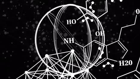 Animation-Chemischer-Formeln-Auf-Schwarzem-Hintergrund