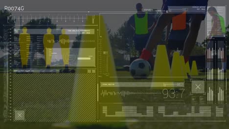 Animation-Der-Datenverarbeitung-über-Verschiedene-Fußballspieler