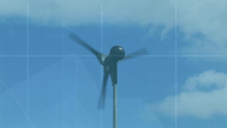 Animation-of-financial-data-and-graphs-over-wind-turbine
