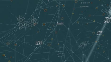 Animation-of-connections-and-icons-on-navy-background