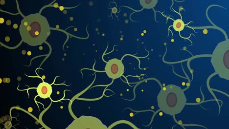 Animation-of-dots-over-green-cells-on-navy-background