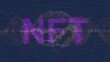 Animation-of-nft-and-graphs-over-waves-and-navy-background