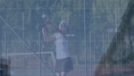 Animation-of-data-processing-over-caucasian-tennis-player