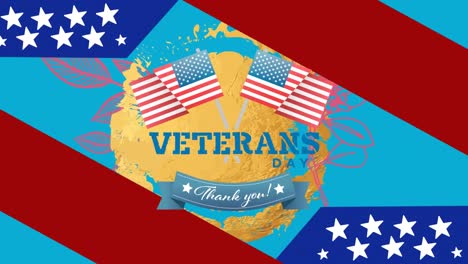 Animation-of-veterans-day-text-over-blue-background