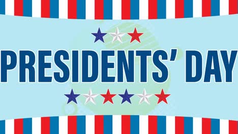 Animation-of-presidents-day-text-over-blue-background