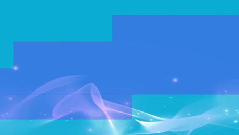 Animation-of-shapes-moving-over-blue-background