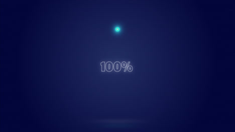 Animation-of-processing-circle-and-percents-over-navy-background